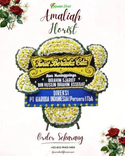 Papan Bunga Duka di Gubu Kusuma