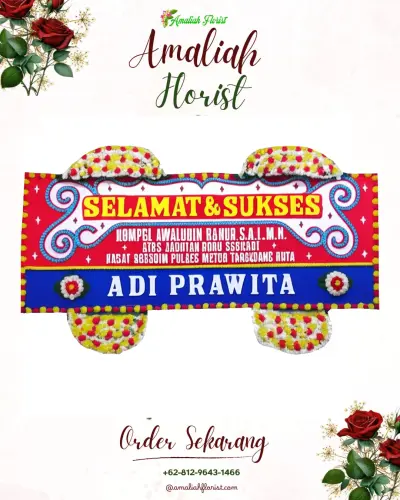 Karangan Bunga Ucapan Selamat di Gubu Kusuma