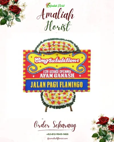 Bunga Papan Congratulation di Gubu Kusuma